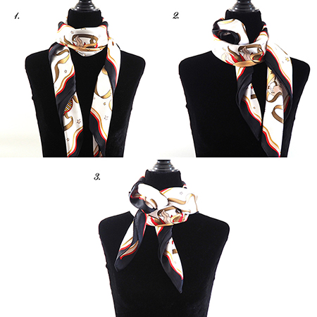 Comment mettre discount anneau foulard hermès